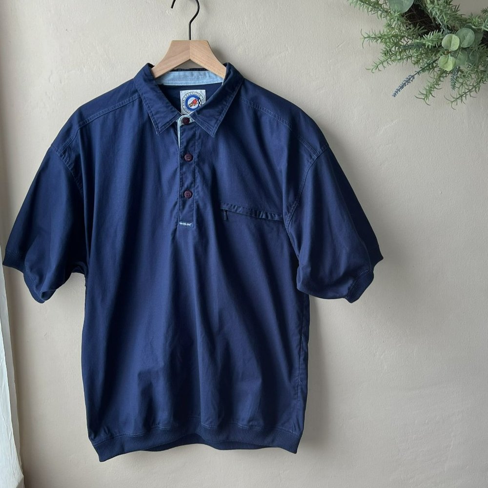 Vintage Men's Greenline International Blue Polo Shirt